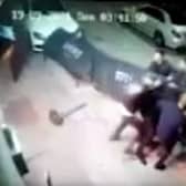 Fight outside Cirque nightclub in Deansgate, Manchester