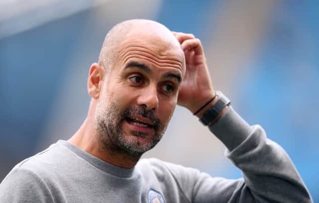 Manchester City manager Pep Guardiola Credit: Getty 