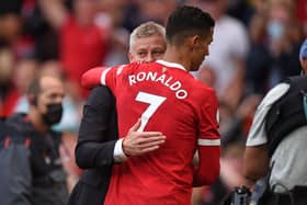  Ole Gunnar Solskjaer& Cristiano Ronaldo   Credit: Getty Images