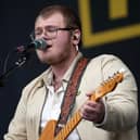 SHEFFIELD, ENGLAND - JULY 24: Alex Moore of  The Lathums performs during day two of the Tramlines Festival 2021 at Hillsborough Park on July 24, 2021 in Sheffield, England. (Photo by Christopher Furlong/Getty Images)