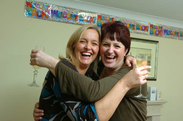 Twins Gill Kaczmarczyk and Jen Heaton pictured in 2011