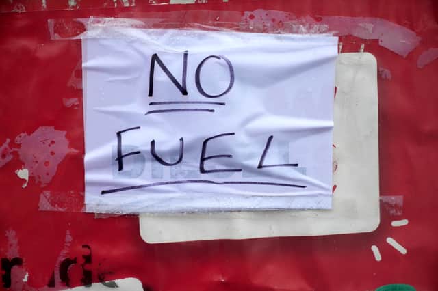 Petrol stations in Sheffield are currently experiencing shortages of fuel. Photo by: Christopher Furlong/Getty Images