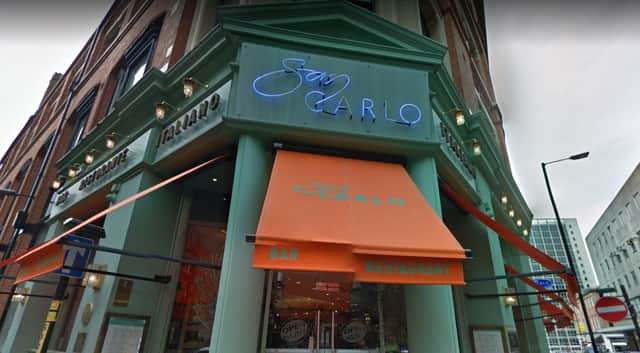 San Carlo, King Street branch Credit: Google Maps