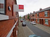 MANCHESTER, ENGLAND - AUGUST 02:  Renovated terraced homes in Hulme on August 2, 2016 in Manchester, England. Home ownership acroos the country has seen a sharp drop across Britain, particularly in the North. Home ownership in Manchester has fallen from 72% in 2003 to 58% this year according a to a survey by the The Resolution Foundation.  (Photo by Christopher Furlong/Getty Images)