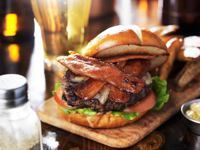 Fancy a bacon cheeseburger? Seems like loads of you do!   Credit: Shutterstock