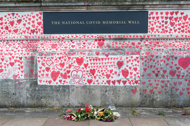 National Covid Memorial Wall  Credit: Shutterstock