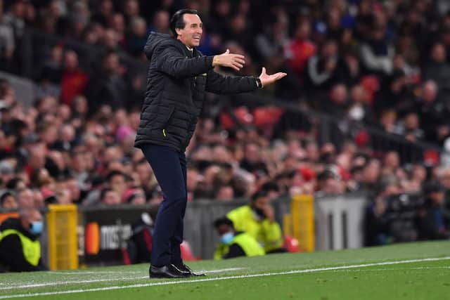 It was a frustrating night for the former Arsenal manager. Credit: Getty.