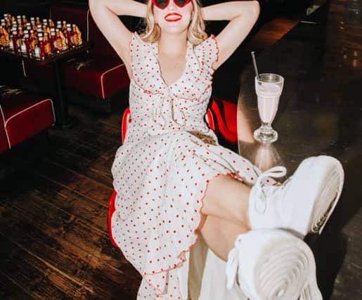 Olga Koch is at the Women in Comedy Festival 2021 in Manchester