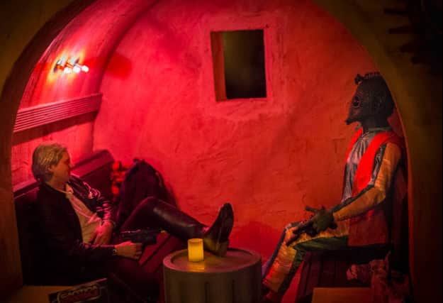 The themed Star Wars bar brings to life the famous drinking establishment in the film
