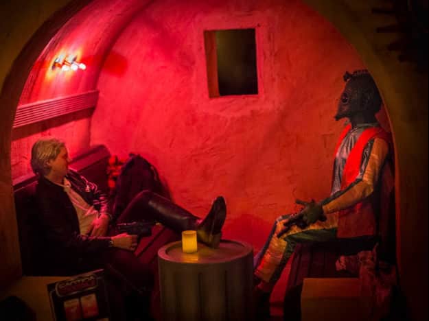 The themed Star Wars bar brings to life the famous drinking establishment in the film
