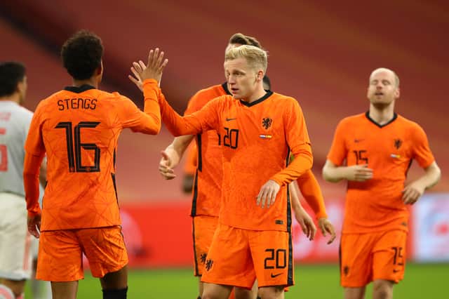 Van de Beek’s lack of game time have seen him dropped from the Netherlands squad. Credit: Getty.