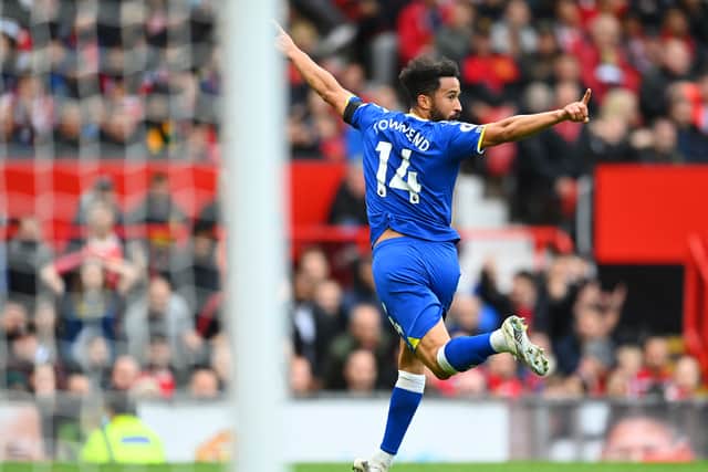 Townsend earned Everton a point on Saturday. Credit: Getty.