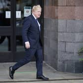 Boris Johnson leaves the Midland Credit: Getty 