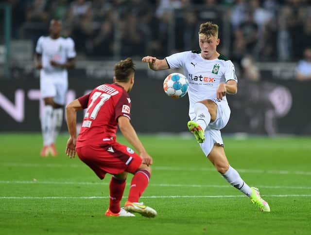 Luca Netz rejected Manchester City’s advances earlier this summer. (Photo by Frederic Scheidemann/Getty Images)