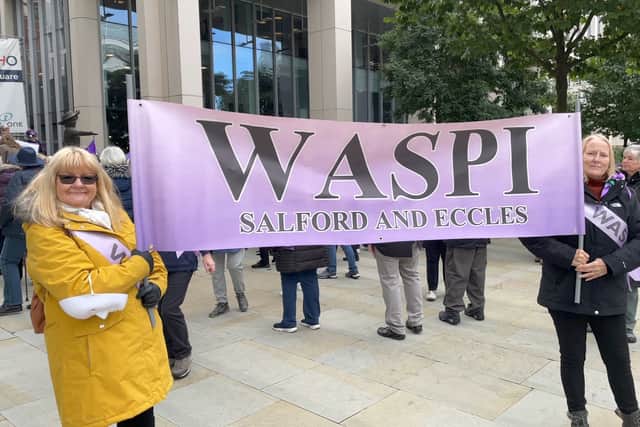 Waspi members at the protest