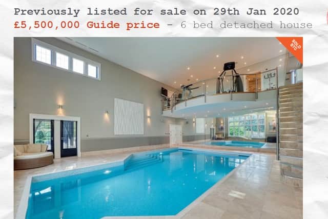 A Zoopla advert for a house previously for sale on Broadway, Altrincham, in 2020
