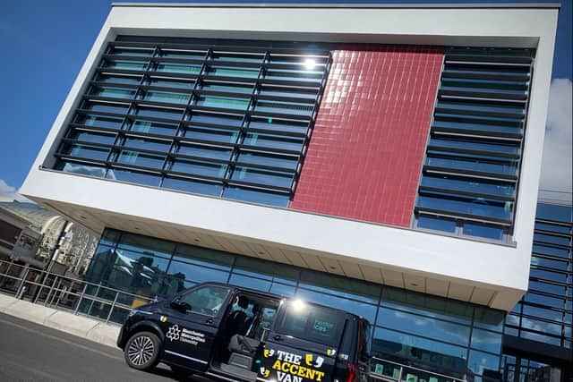 The Accent Van outside Walkden Gateway