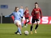 Manchester City and United do battle in the Women’s Super League once again. (Photo by Naomi Baker/Getty Images)