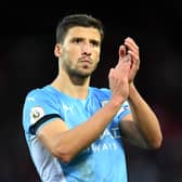 Ruben Dias is perhaps City’s best chance of winning the award. (Photo by Michael Regan/Getty Images)