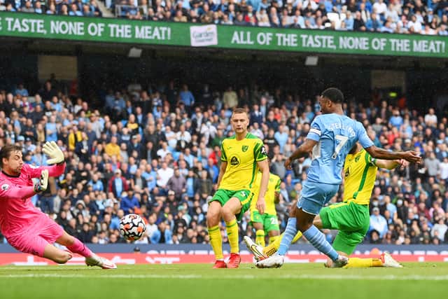 Sterling has scored once this season, against Norwich City. Credit: Getty.