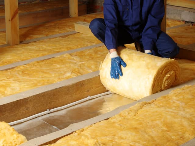 Insulation being installed in a house (image: Shutterstock)