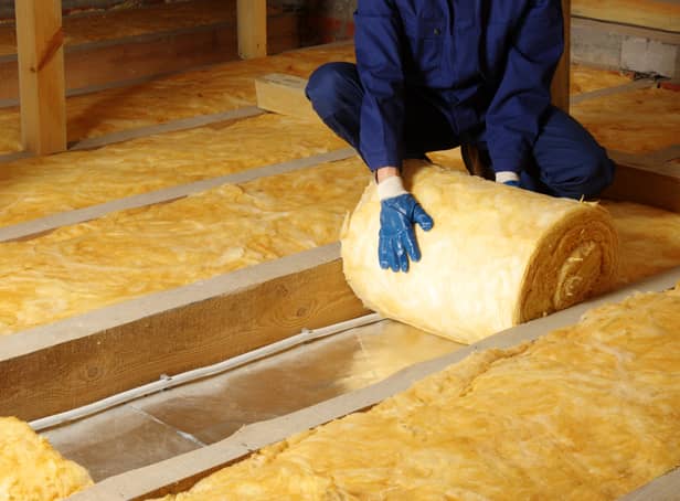 <p>Insulation being installed in a house (image: Shutterstock)</p>