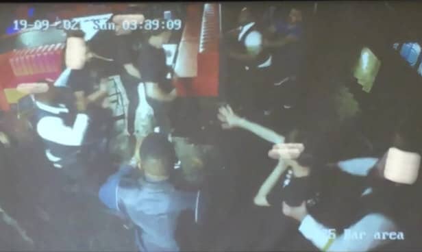 Cirque nightclub in Manchester during the violence Credit: GMP