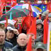 Unions are backing the march against rising costs of living. Photo: AFP via Getty Images 