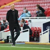 Zinedine Zidane is the front-runner to succeed Solskjaer should United opt to sack him.  (Photo by Michael Regan/Getty Images)