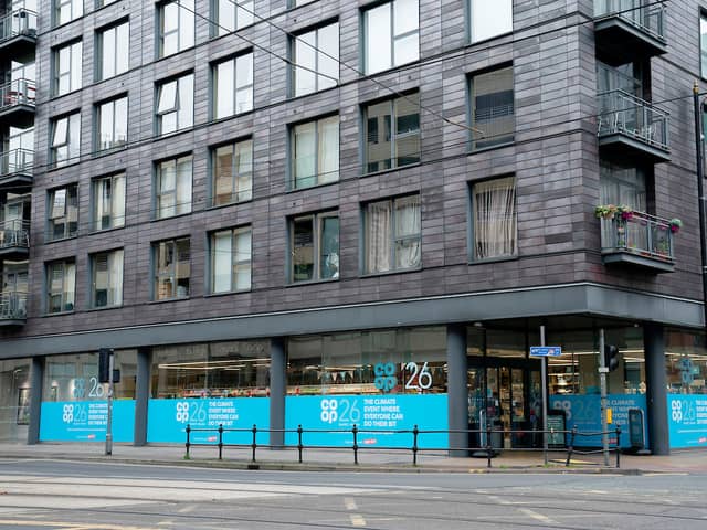 The Co-op store on Manchester High Street (Pic from Jon Super) 