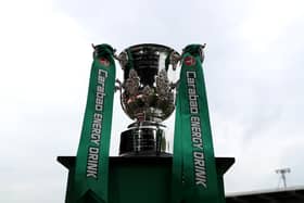 League Cup trophy. Credit: Getty.