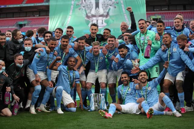 City have won the League Cup in all of the last four years. Credit: Getty.