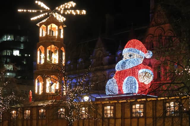 A previous Christmas lights switch on in Manchester  Credit: Shutterstock