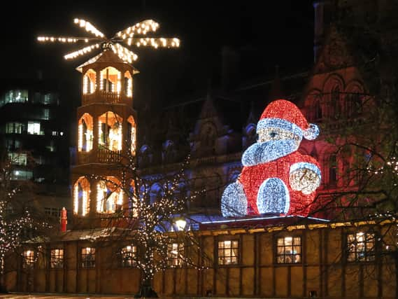 A previous Christmas lights switch on in Manchester  Credit: Shutterstock