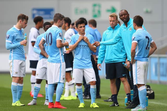 Vieira coached City’s youth side. Credit: Getty.