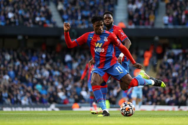 Zaha caused the City defence constant headaches on Saturday. Credit: Getty.