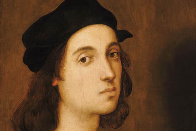 A presumed self-portrait of the artist Raphael