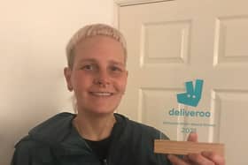 Joanna Hutcheson, from Chorlton, has won an award from Deliveroo