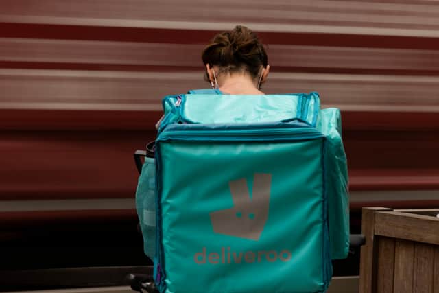 A Deliveroo rider. Photo: Getty Images