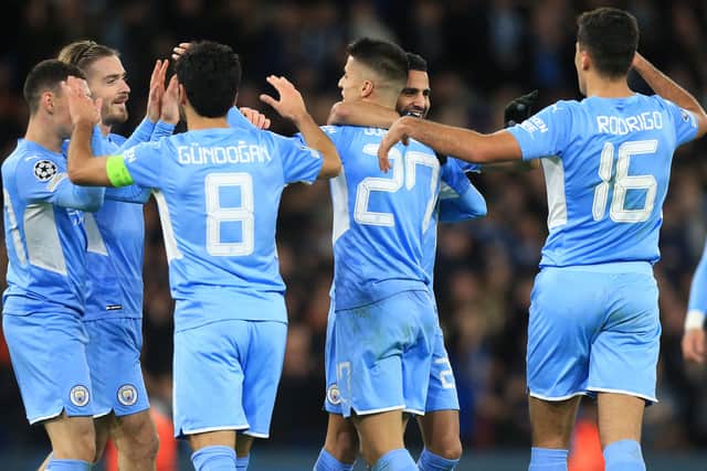Man City were superb for spells against Club Brugge. Credit: Getty.