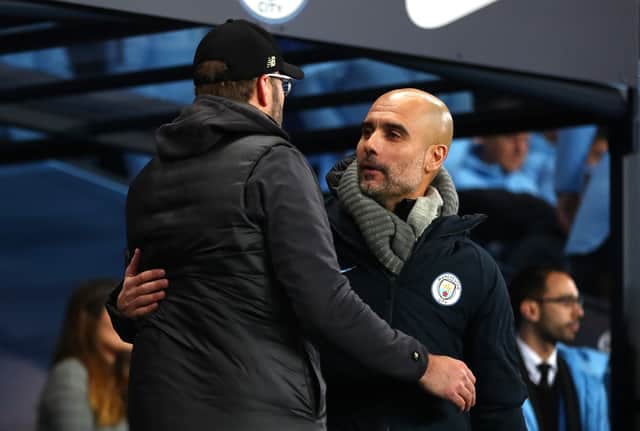 <p>Pep Guardiola said his side cannot play like Liverpool. Credit: Getty.</p>