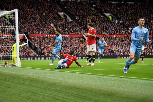 Things couldn’t have started much wore for United as Bailly turned the ball into his own net. Credit: Getty.