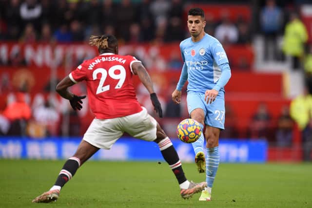 Joao Canceo was excellent at Old Trafford. Credit: Getty.
