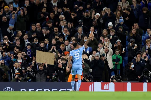 Man City fans  Credit: Getty Images