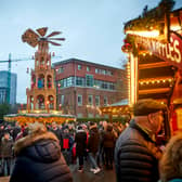 Manchester Christmas Markets are making a comeback in 2021  Credit: Mark Waugh