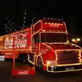 The iconic Coca-Cola Christmas truck.