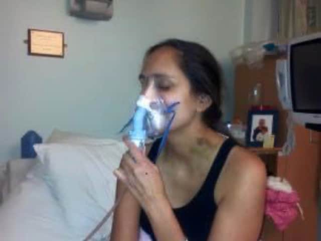 Natalie Kerr in hospital