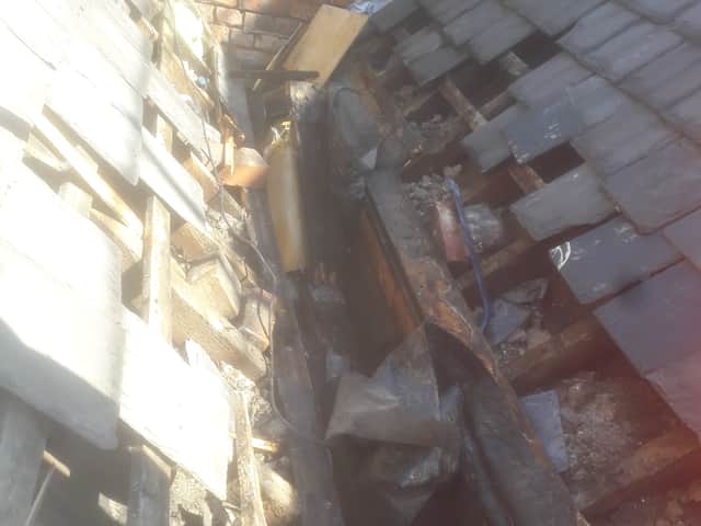 The roof of Withington Baths which was damaged by fire