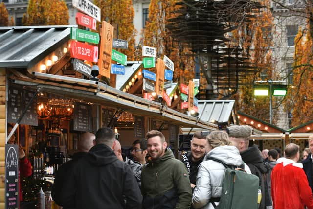 Manchester Christmas Markets 2021 Credit: David Hurst/JPI