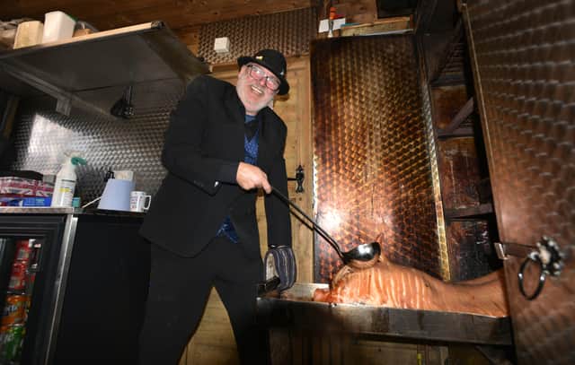 Manchester Christmas Markets: hog roast